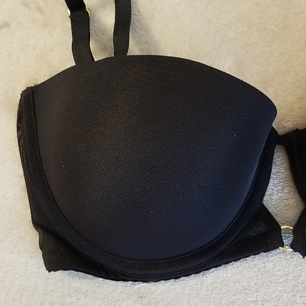 Sam Edelman Mesh Convertible Black Balconette Bra 32C - Picture 4 of 13